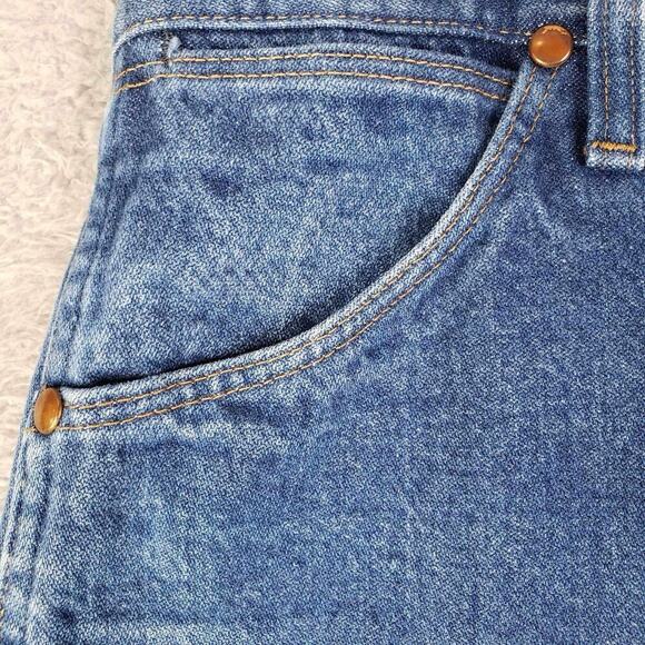 Wrangler Jeans Men’s Size 40x36 Tall Straight Leg Blue Rodeo Leather Patch 40 - Picture 3 of 9